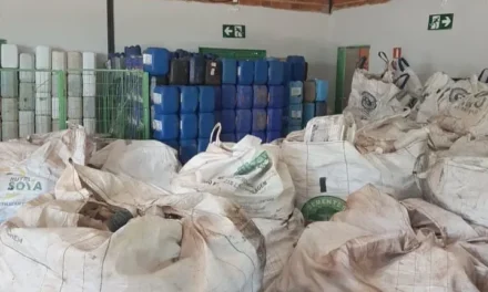 Apreendidas 7 toneladas de embalagens trituradas de agrotóxicos