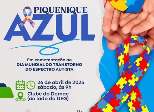 Governo de Caldas Novas realiza Piquenique Azul para celebrar o Dia Mundial do Transtorno do Espectro Autista