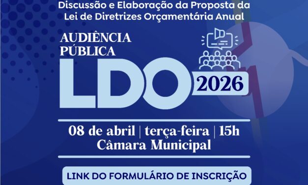 #Convite 📄 || O Governo de Caldas Novas convida a população para a Audiência Pública para discussão e elaboração da Lei de Diretrizes Orçamentária Anual – LDO Exercício 2026